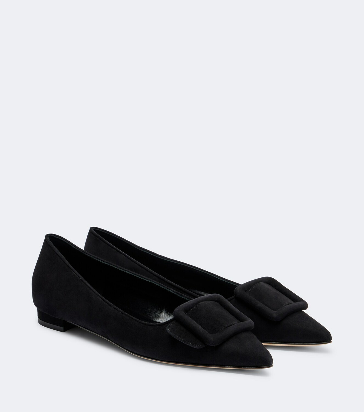 Manolo Blahnik Maysale suede ballet flats