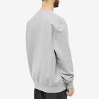 Alexander McQueen Men's Grafitti Logo Print Crew Knit in Pale Grey/Black