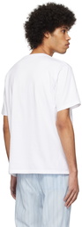 AURALEE White Luster Plaiting T-Shirt