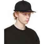 We11done Black Damaged Logo Cap