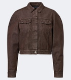 Jacquemus Ovalo cropped denim jacket