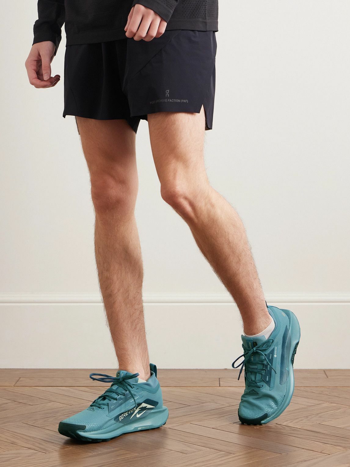 Nike Running - Pegasus Trail 5 Stretch-Jersey and Rubber-Trimmed GORE-TEX Running Sneakers - Blue