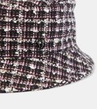 Maison Michel Axel checked bouclé bucket hat