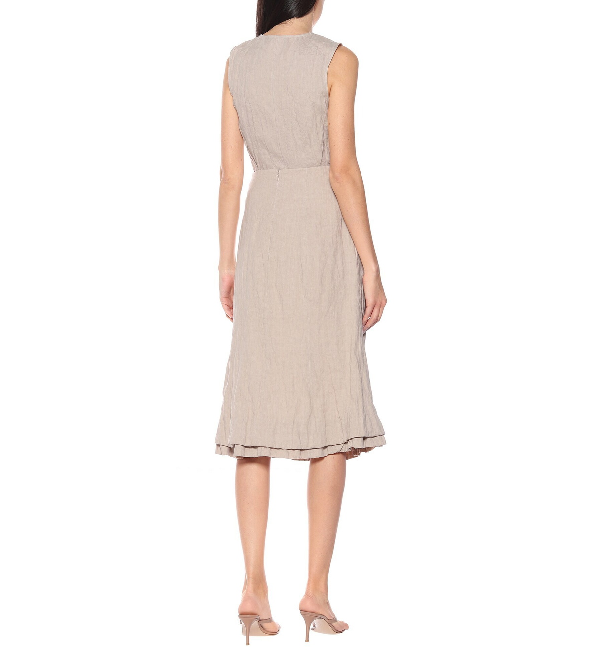 Brock Collection - Quarzo linen-blend midi skirt