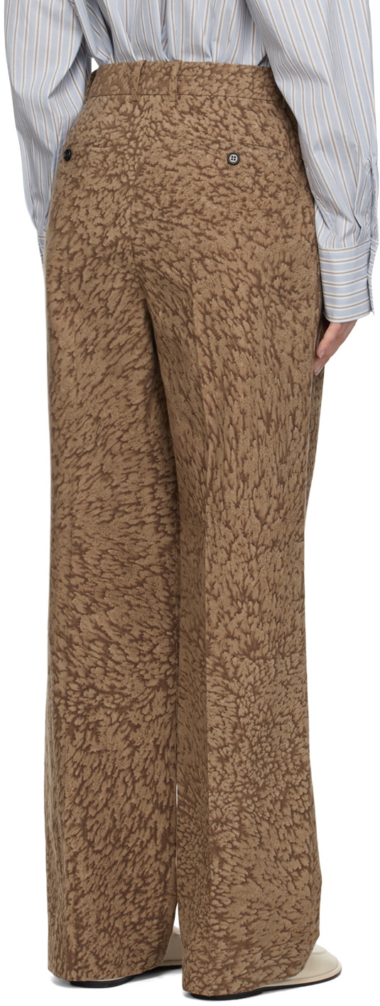 UMBER POSTPAST Brown Creased Trousers