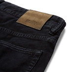 Incotex - Slim-Fit Stretch-Cotton Corduroy Trousers - Men - Navy