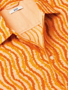 BODE - Chenille Cotton Shirt - Orange