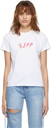 SJYP White Petit Logo T-Shirt