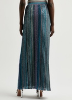 Missoni Striped Embellished Metallic-knit Maxi Skirt Multicoloured