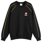 Casablanca Men's Loopback Gradient Piping Raglan Sweatshirt in Black