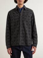 RRL - Wool-Blend Jacquard Overshirt - Black