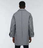 Ami Paris Oversized houndstooth wool coat