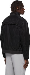 C2H4 Black Arc Paneled Construction Jacket