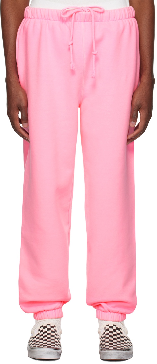 Photo: ERL Pink Two-Pocket Sweatpants