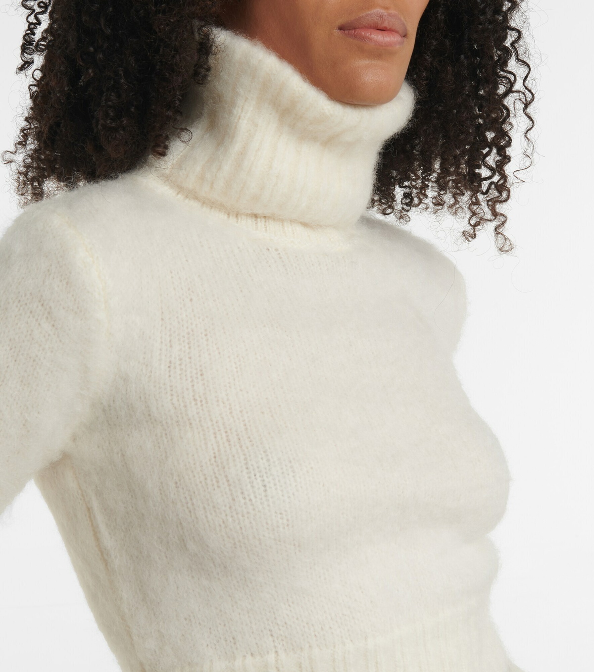 Saint Laurent White Mohair Sweatshirt