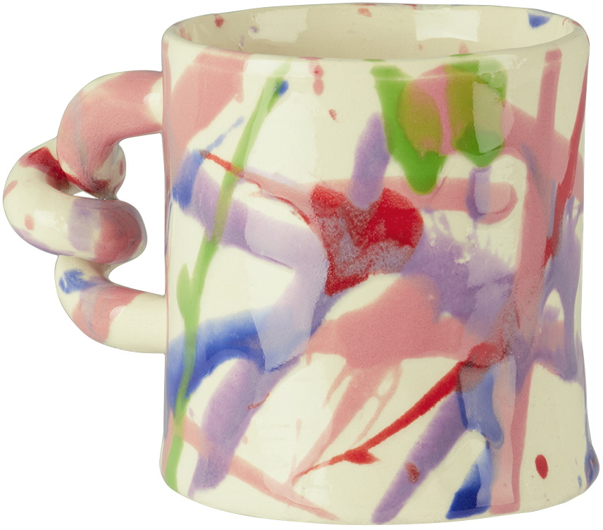Harlie Brown Studio Multicolor Splatter Me Like Pollock Wiggle Mug