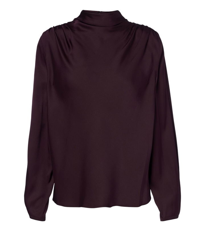 Photo: Vince Draped silk-blend top