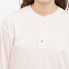 DONNI. Women's Henley Jersey Top in Ballerina