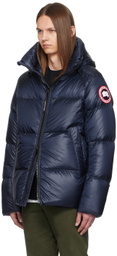 Canada Goose Navy Crofton Puffer Down Jacket