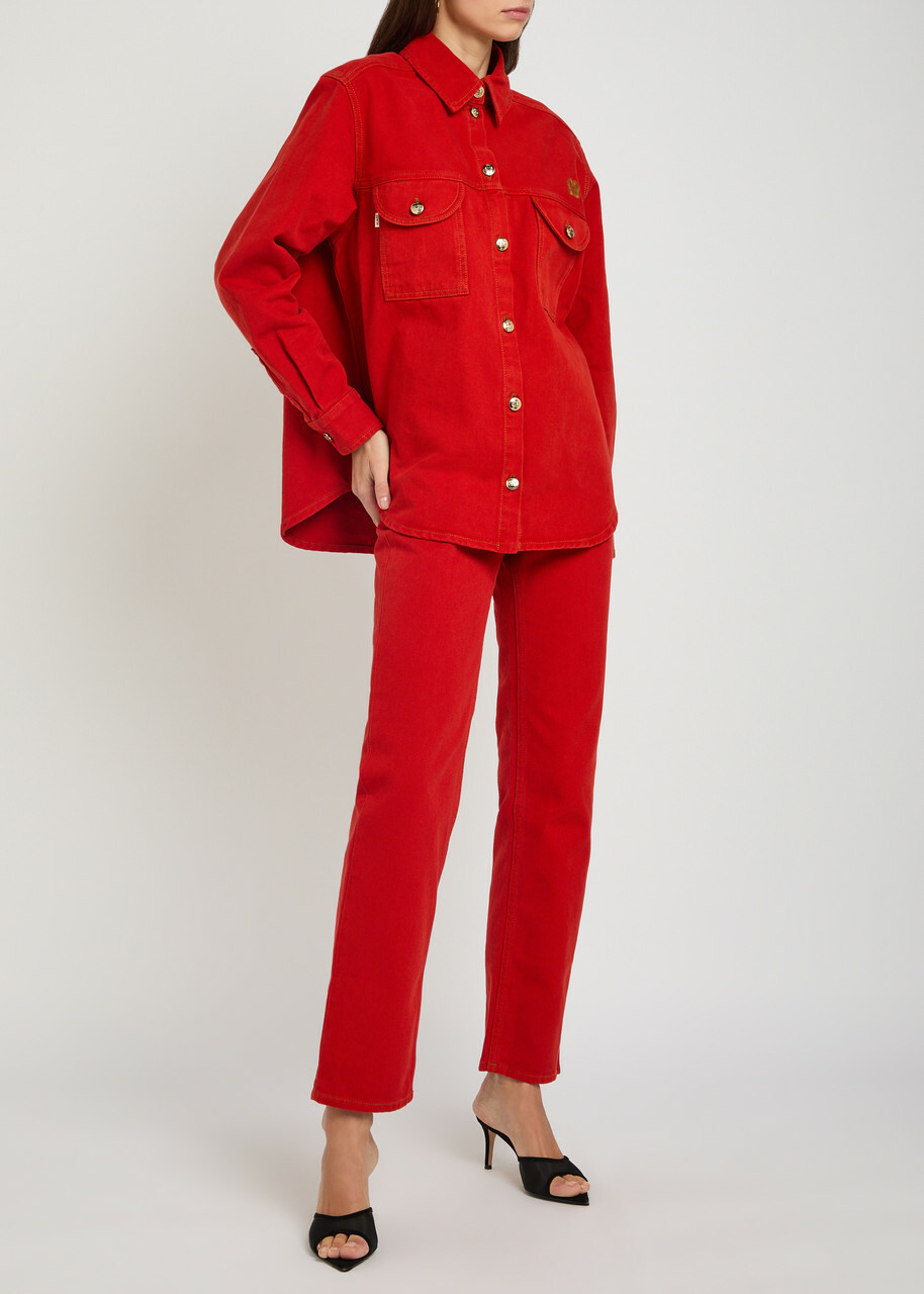Blaze Milano Clapotis Paso Straight-leg Jeans Red
