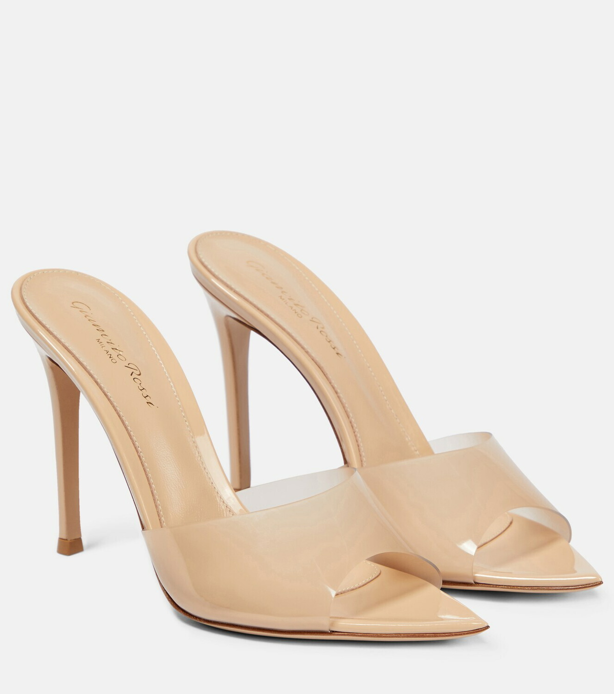 Escarpins Gianvito Rossi - Satin Gris Argenté - Ornés De Cristaux - Taille 40 - Portés Une Fois - Avec Boîte
