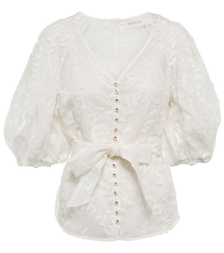 Photo: Zimmermann - Silk and linen blouse