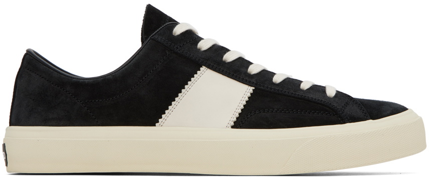TOM FORD Black & Off-White Cambridge Sneakers TOM FORD