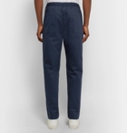 Fanmail - Organic Cotton-Twill Drawstring Trousers - Midnight blue