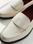 Enfants Riches Déprimés - Logo-Debossed Leather Penny Loafers - White