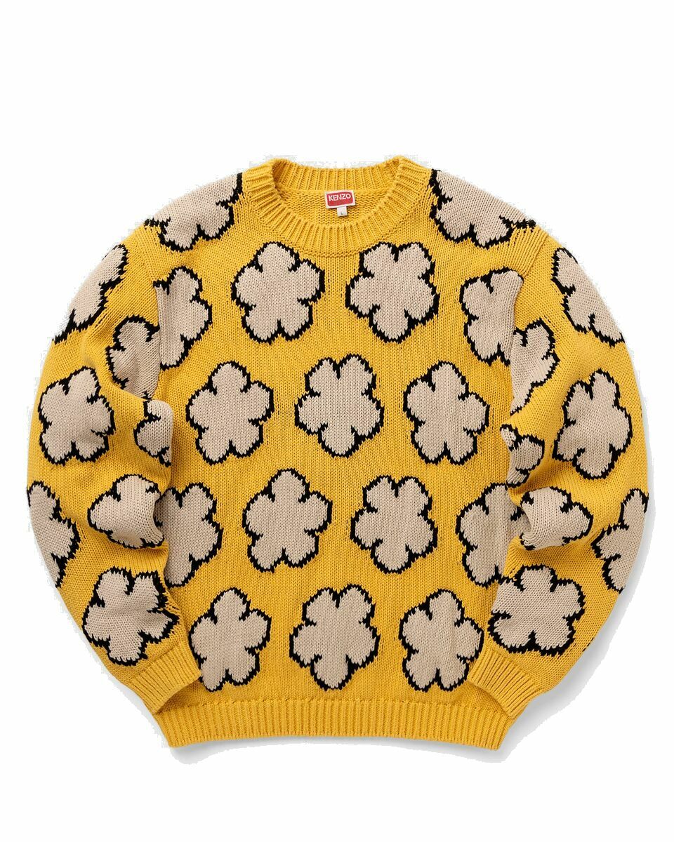 Photo: Kenzo All Over Boke Flower Jumper Yellow - Mens - Pullovers