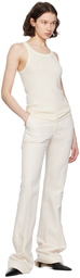 Ludovic de Saint Sernin White Bum Trousers