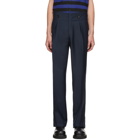 Lanvin Navy High-Waisted Trousers
