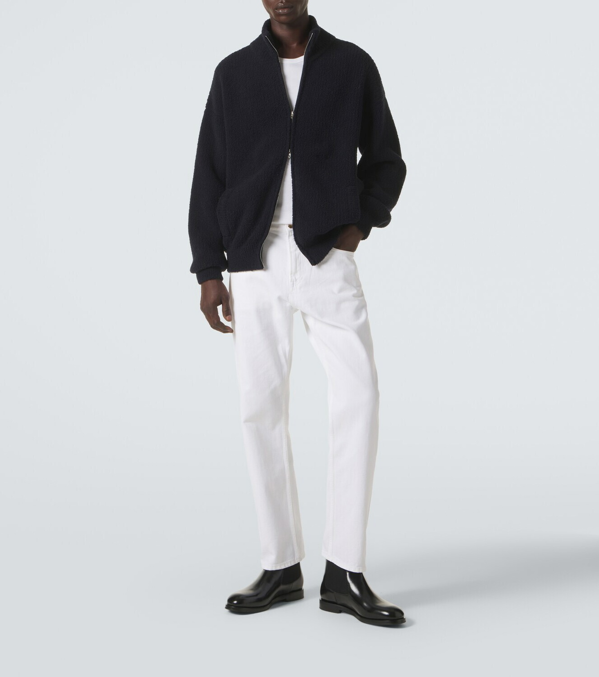 Umit Benan Suvretta wool-blend zip-up cardigan