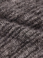 Oliver Spencer - Burley Slim-Fit Space-Dyed Knitted Sweater - Black