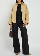 Arma Sina Cotton Overshirt Jacket Beige