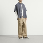 BEAMS Men's New Wide Pleated Chino in Beige