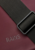 Rains Box Rubberised top Handle bag - Burgundy - One Size
