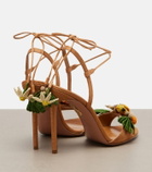 Aquazzura Birdsong raffia sandals