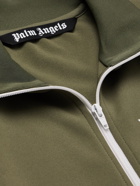 Palm Angels - Logo-Print Striped Shell Track Jacket - Green