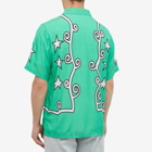 Pleasures Men's Fury Vacation Shirt in Green