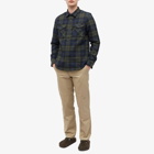 Barbour Men's Cannich Overshirt in Olive Night Tartan