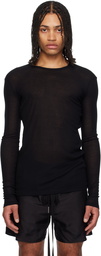 Ann Demeulemeester Black Greg Slim Fit Long Sleeve T-shirt