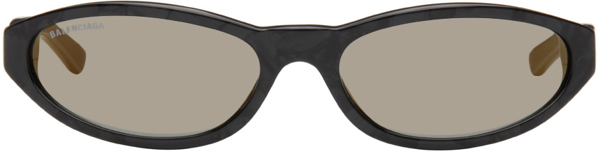Balenciaga Black Neo Round Sunglasses Balenciaga