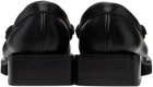 GANNI Black Butterfly Logo Loafers