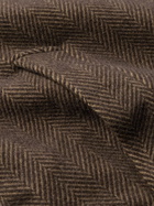 Corridor - Herringbone Wool Coat - Brown