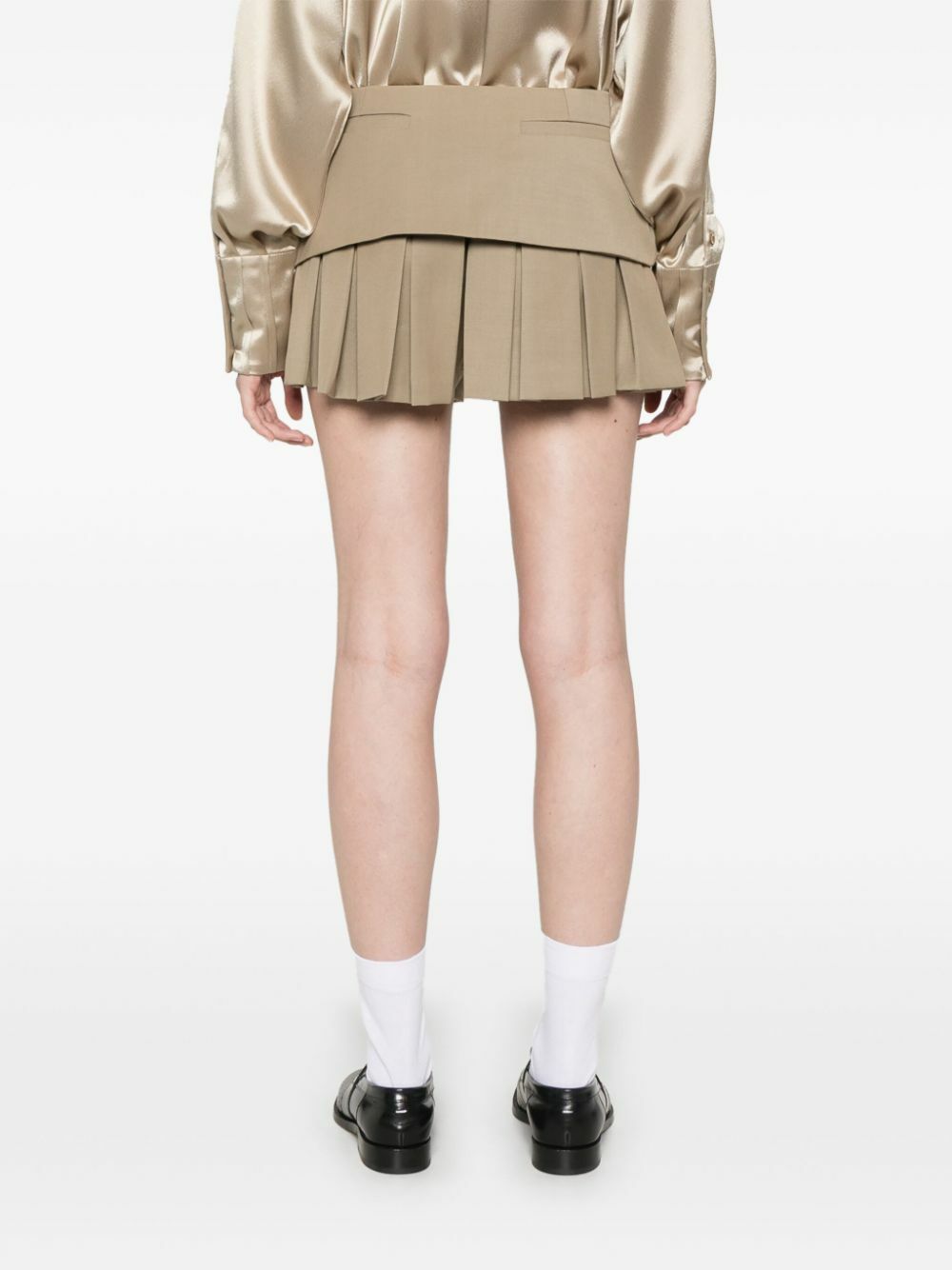 Sinead O'Dwyer Pleated Mini Shorts