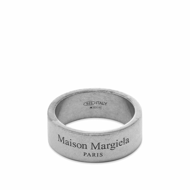 Photo: Maison Margiela Text Logo Medium Band Ring