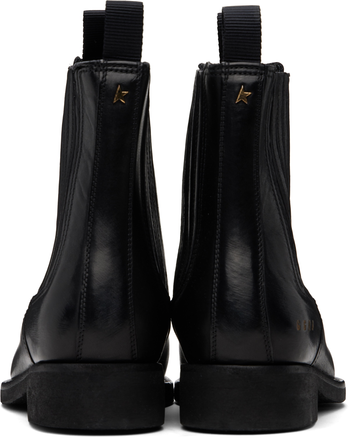 Golden Goose Black Leather Chelsea Boots