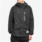 Gramicci Men's x And Wander Patchwork Wind Jacket in Black