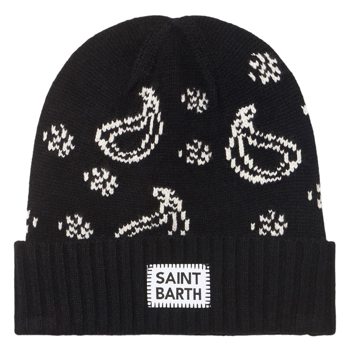 Photo: MC2 Saint Barth Man Beanie With Bandanna Print